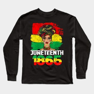 Juneteenth Freeish Since 1865 Melanin Black History Long Sleeve T-Shirt